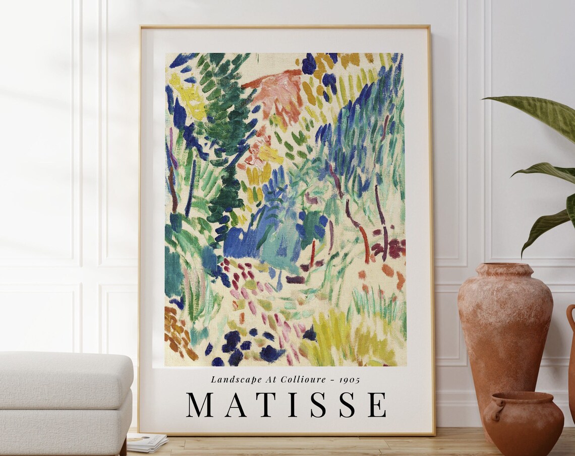 Matisse Landscape at Collioure, Modern Art Print