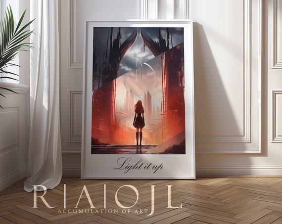 Crescent City Print Book Citation Light It Up Bookworm Merch Throne Of Glass Acotar Multiple Sizes