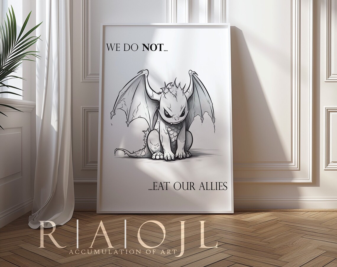Fourth Wing, Andarna Book Citation Art Print