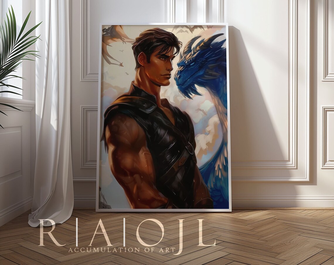 Fourth Wing Xaden Riorson Art Print, Book Citation