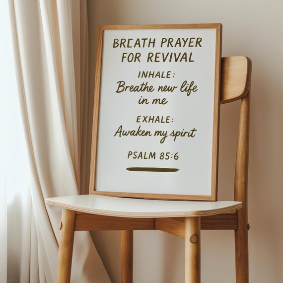 Breath Prayer For Revival Psalm 856 Wall Art Christian Scripture Bible Verse Instant