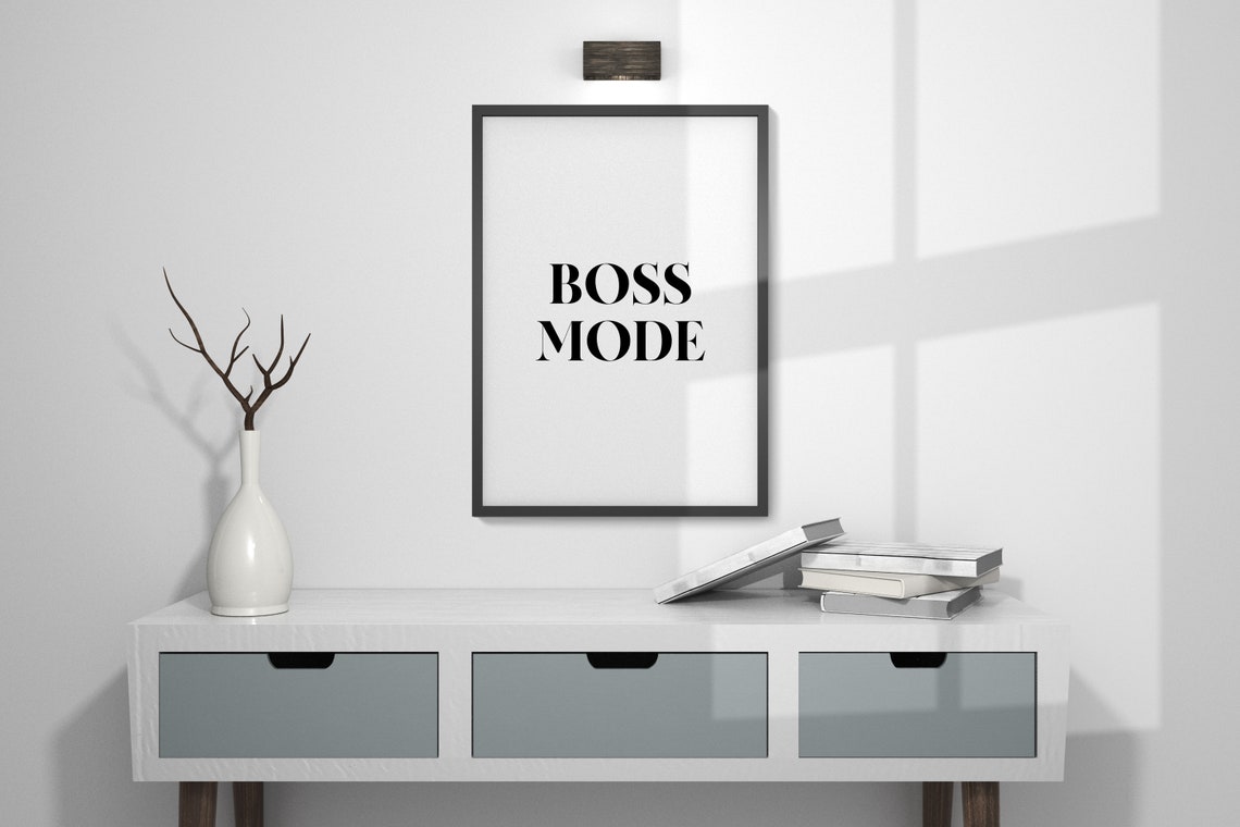 Boss Mode Motivational Poster for Home Office and Entrepreneur Decor - Image 4