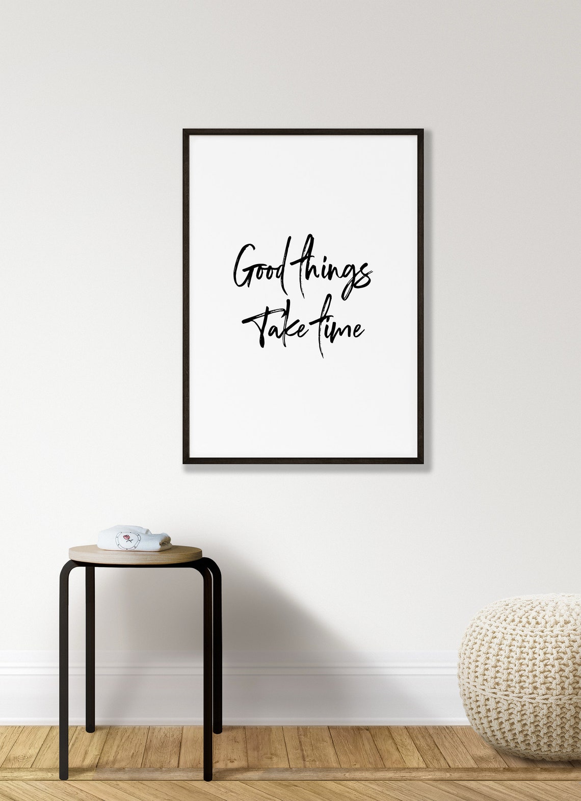 Good Things Take Time Quote Print Patience Motivational Wall Decor - Image 4