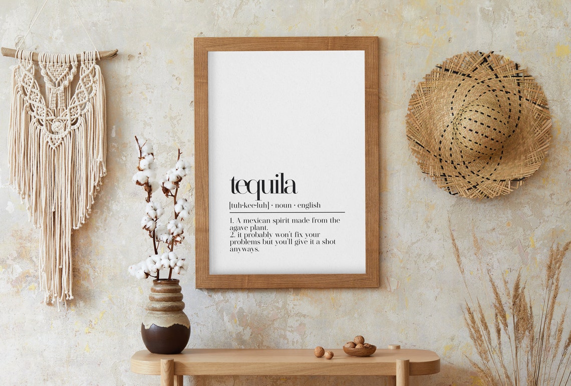 Funny Tequila Dictionary Definition Agave Shot Bar Gift Poster - Image 4