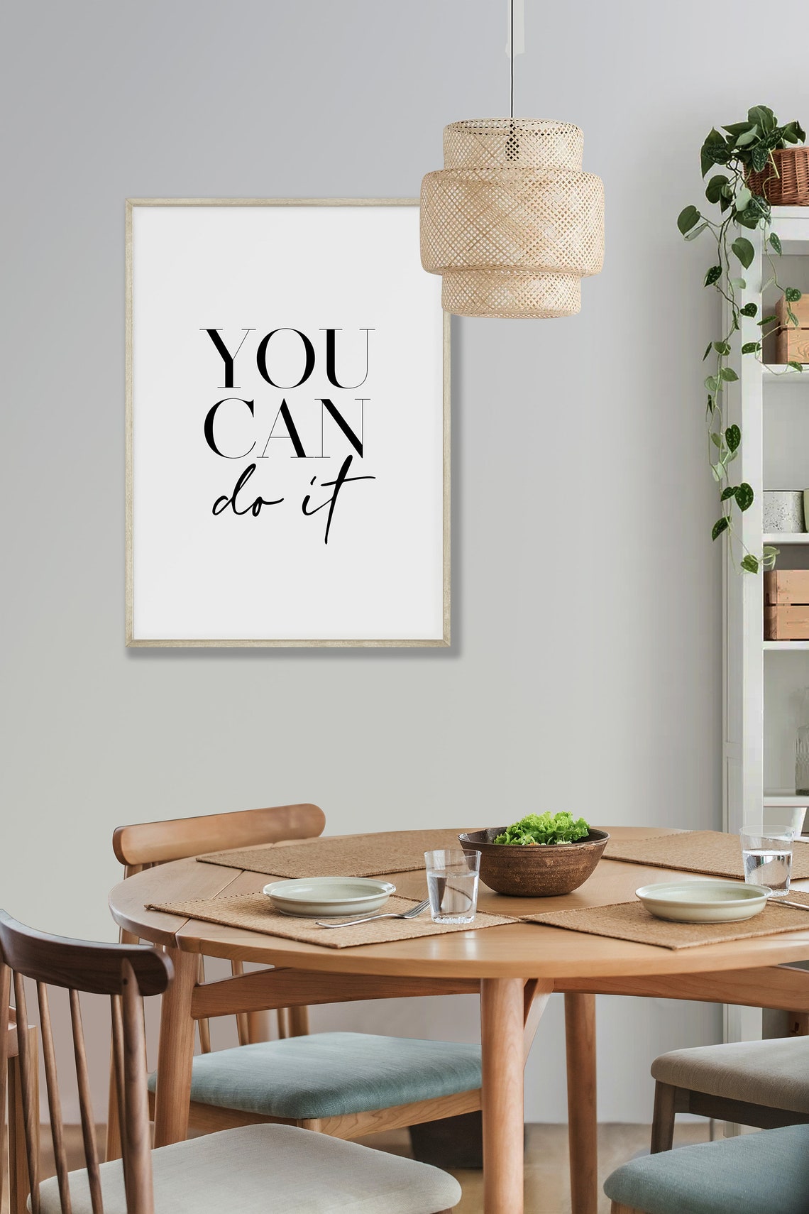 Motivational Poster Feminist Wall Art You Can Do It Girl Power Wall Art Home Office Wall Decor Teen Girl Room Decor - Image 3