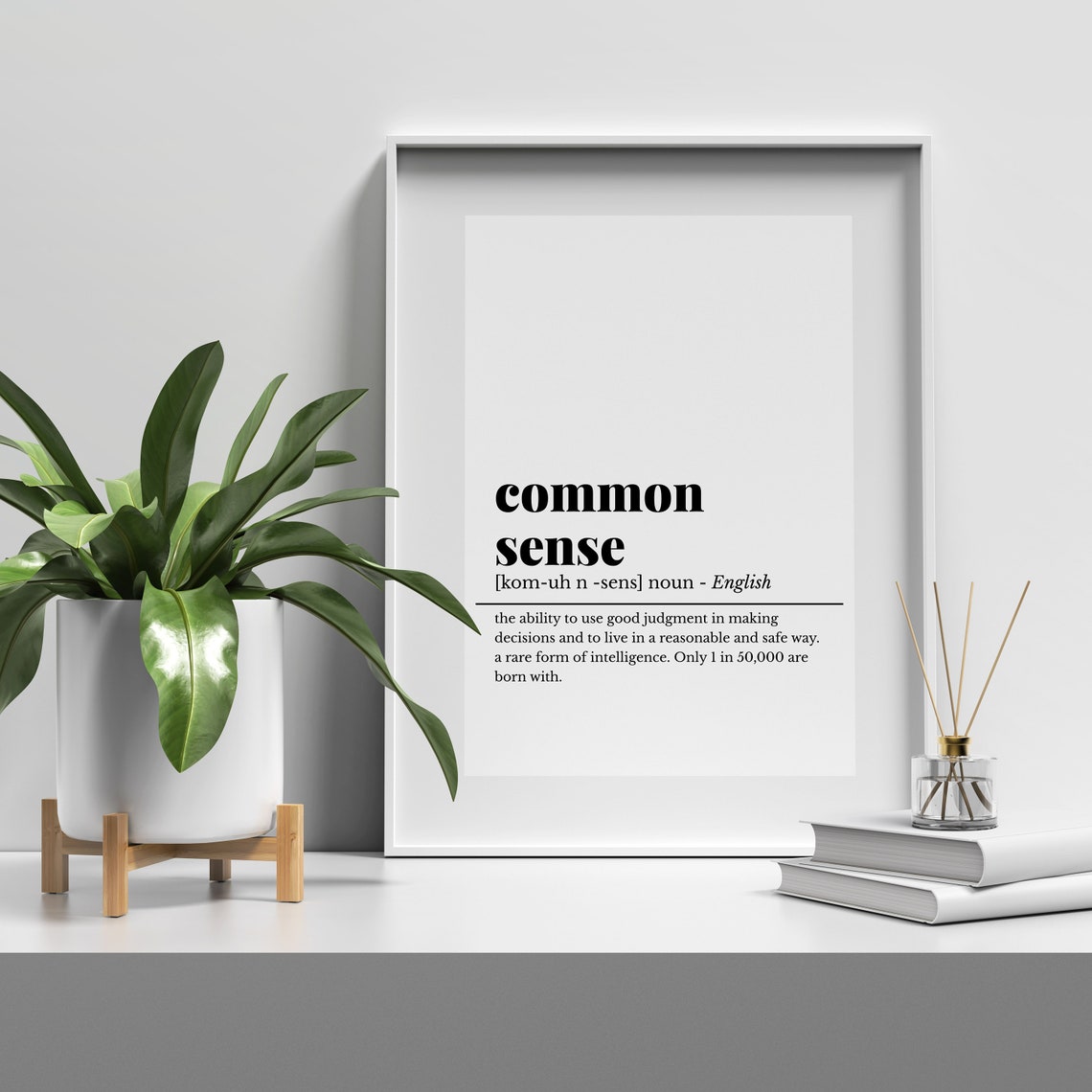 Common Sense Funny Dictionary Definition Office Humor Desk Poster - Image 3