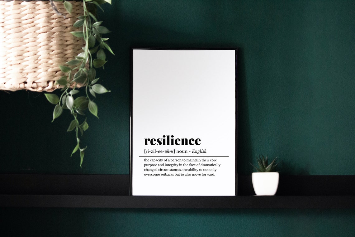 Resilience Definition Poster Inspirational Dictionary Wall Decor - Image 4