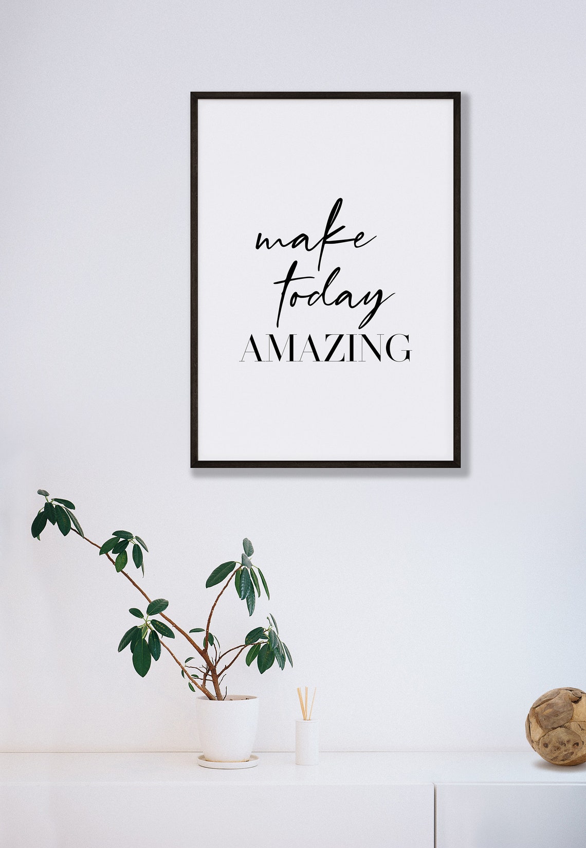 Make Today Amazing Elegant Script Positive Motivational Poster - Image 4