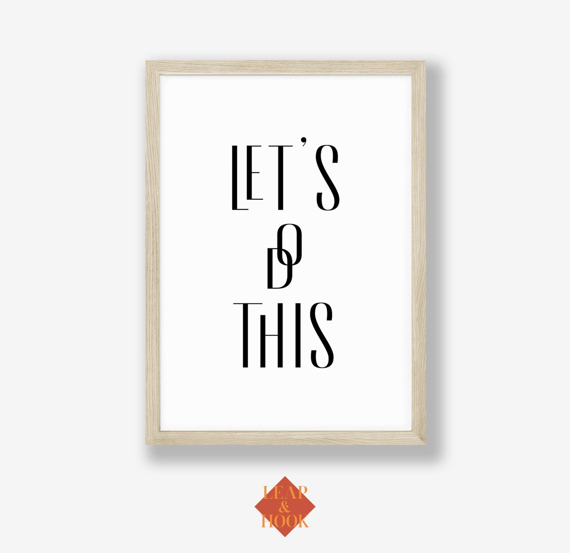 Lets Do This Minimalist Black Serif Typography Motivation Poster - Image 2