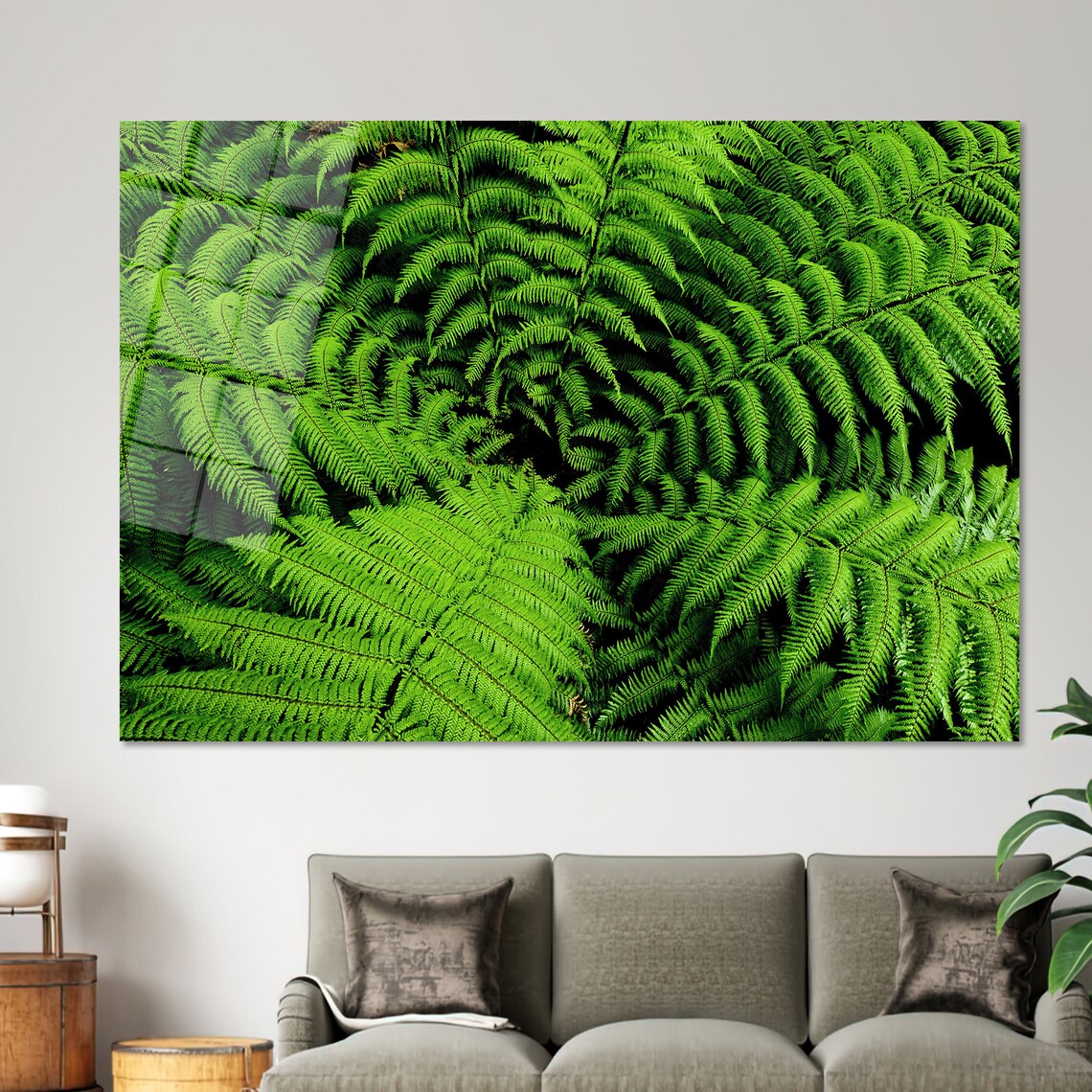 Lush Green Fern Leaves Close Up Botanical Nature Photography Poster - Image 2