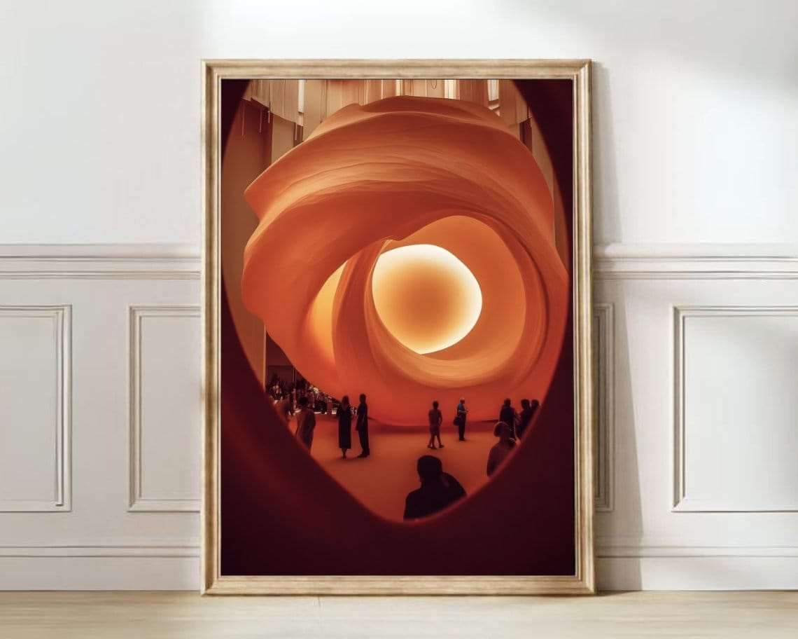 Sun Print Energy Aura, Autumn Poster