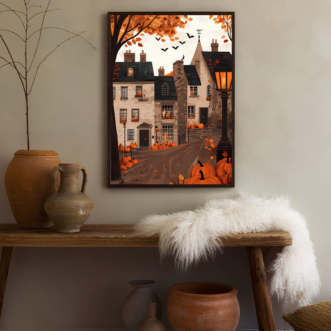 Edinburgh Illustration, Autumn Scotland Travel Poster - Image 3