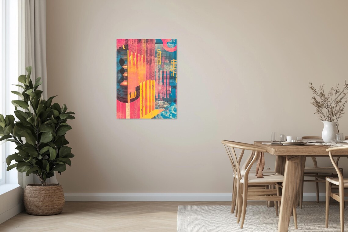 Vibrant Abstract, Modernist Style Art Print - Image 3