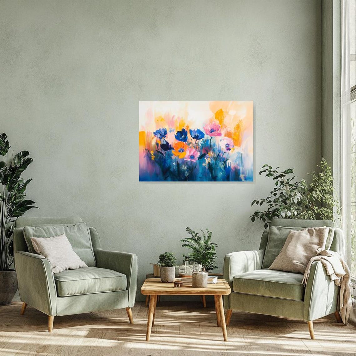 Custom Floral Wall Art Inspired By Van Gogh Bold Colorful Prints For Home Decor - Image 2
