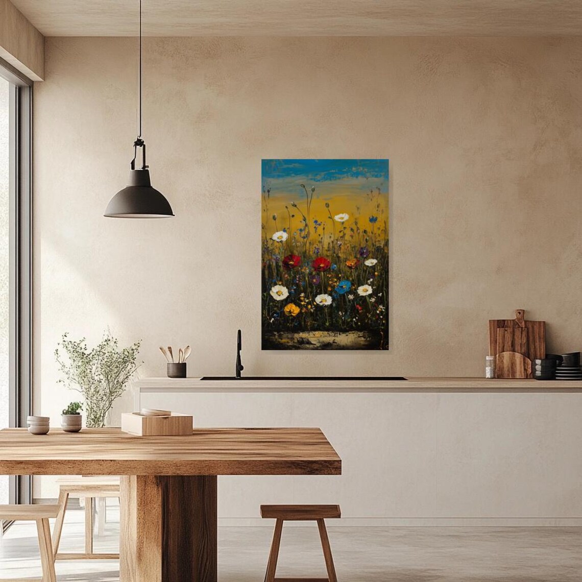 Flower Landscape, Van Gogh Inspired Art Print - Image 4
