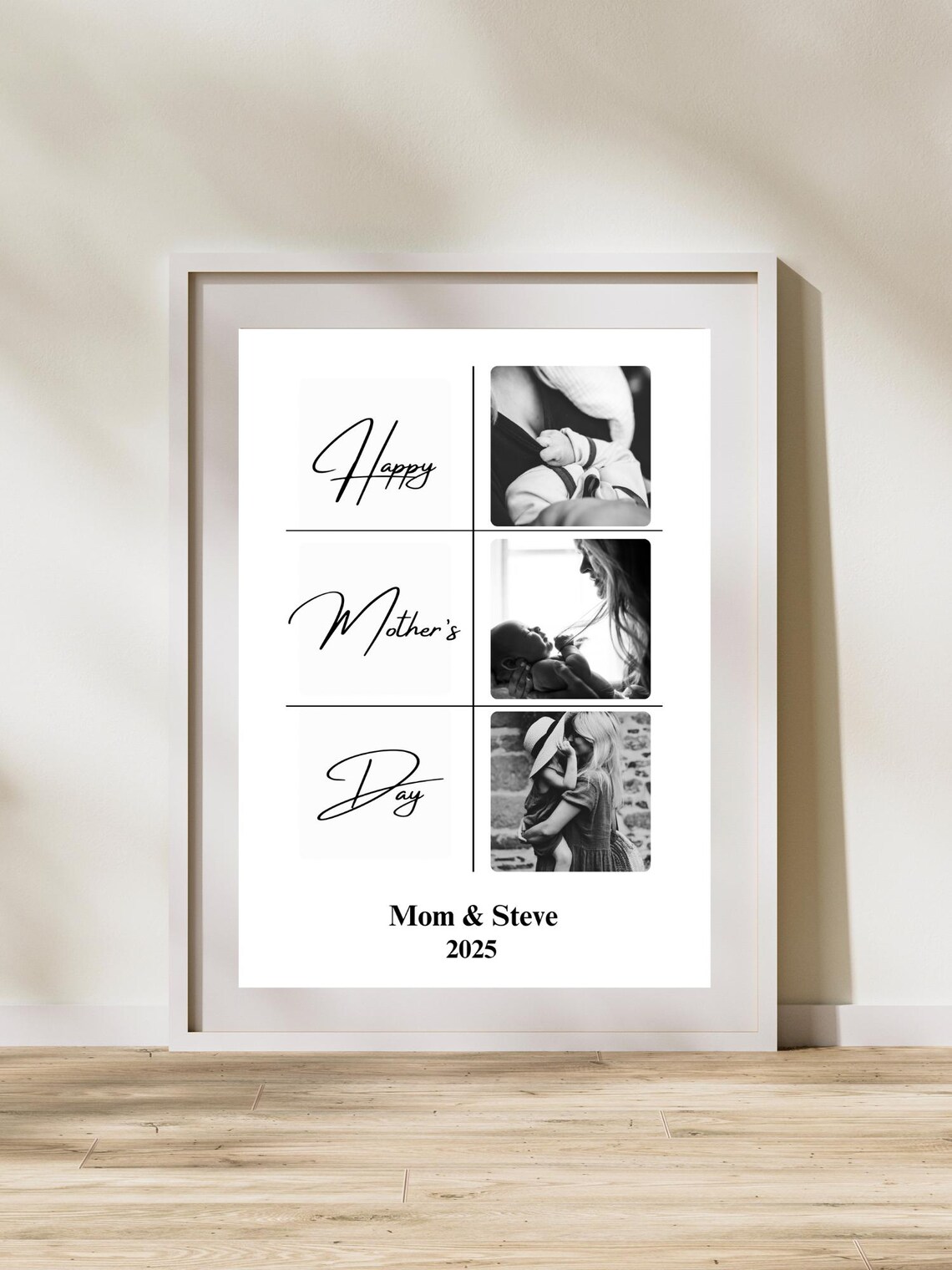 Personalized Happy Mother's Day Photo Collage Custom Mom Poster - Image 2