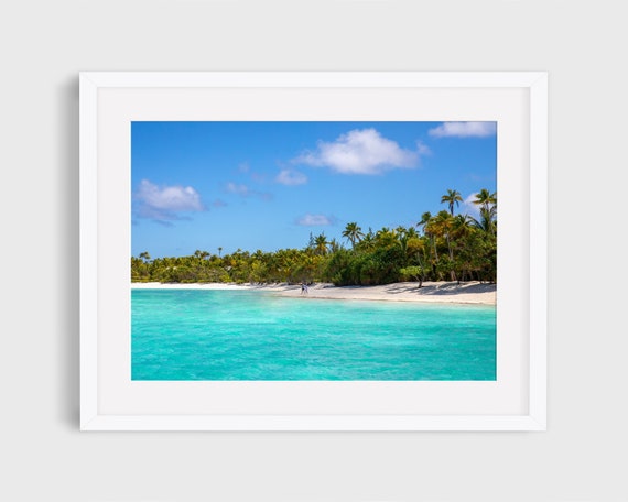 Tropical Beach Walk Tahiti Travel Photography