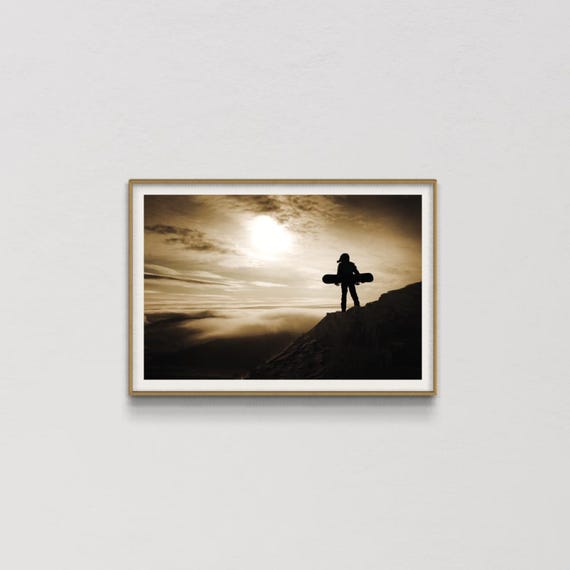 Adventure Photography, Snowboard Mountain Landscape