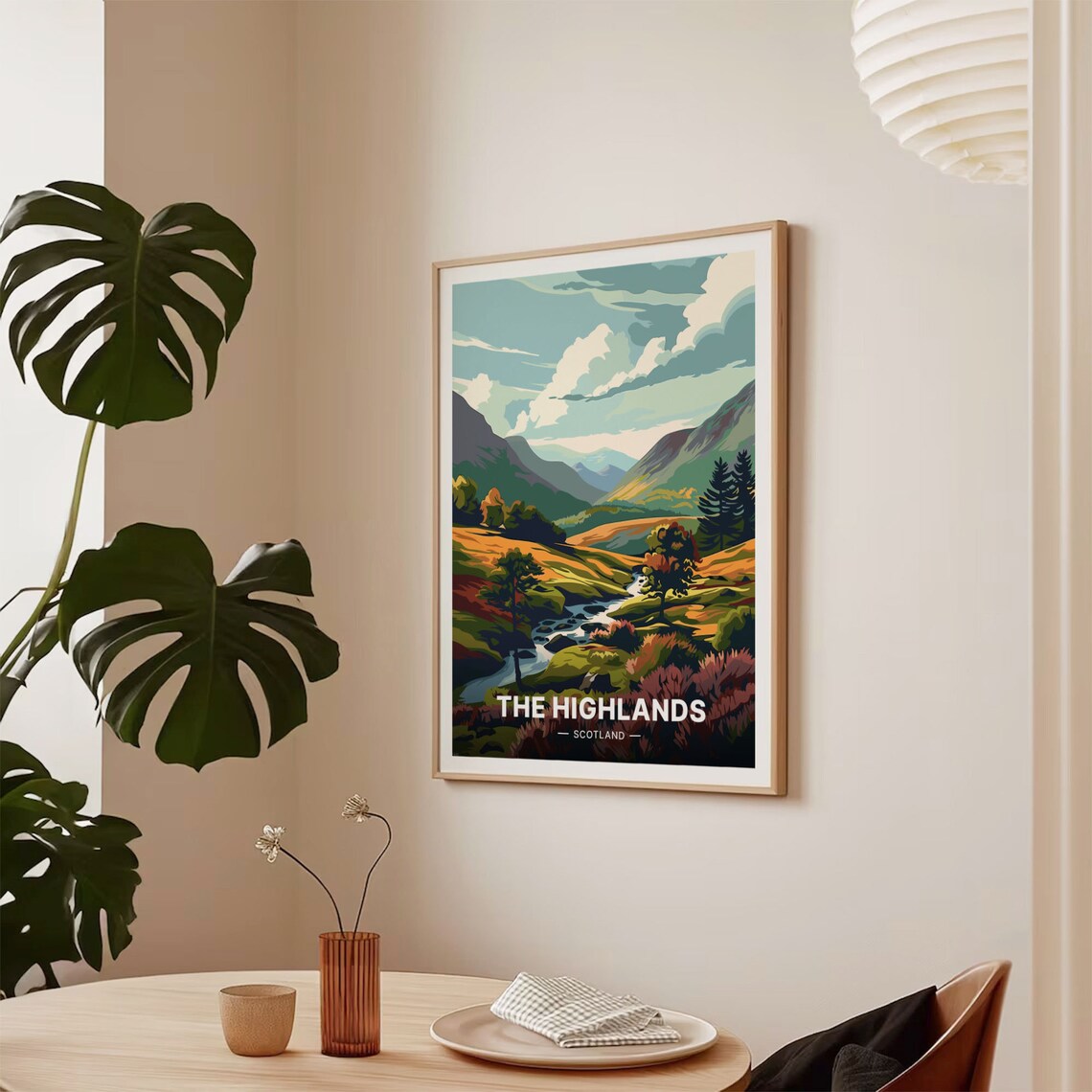 Scotland Highlands Travel Poster, Artistic Home Decor - Image 2