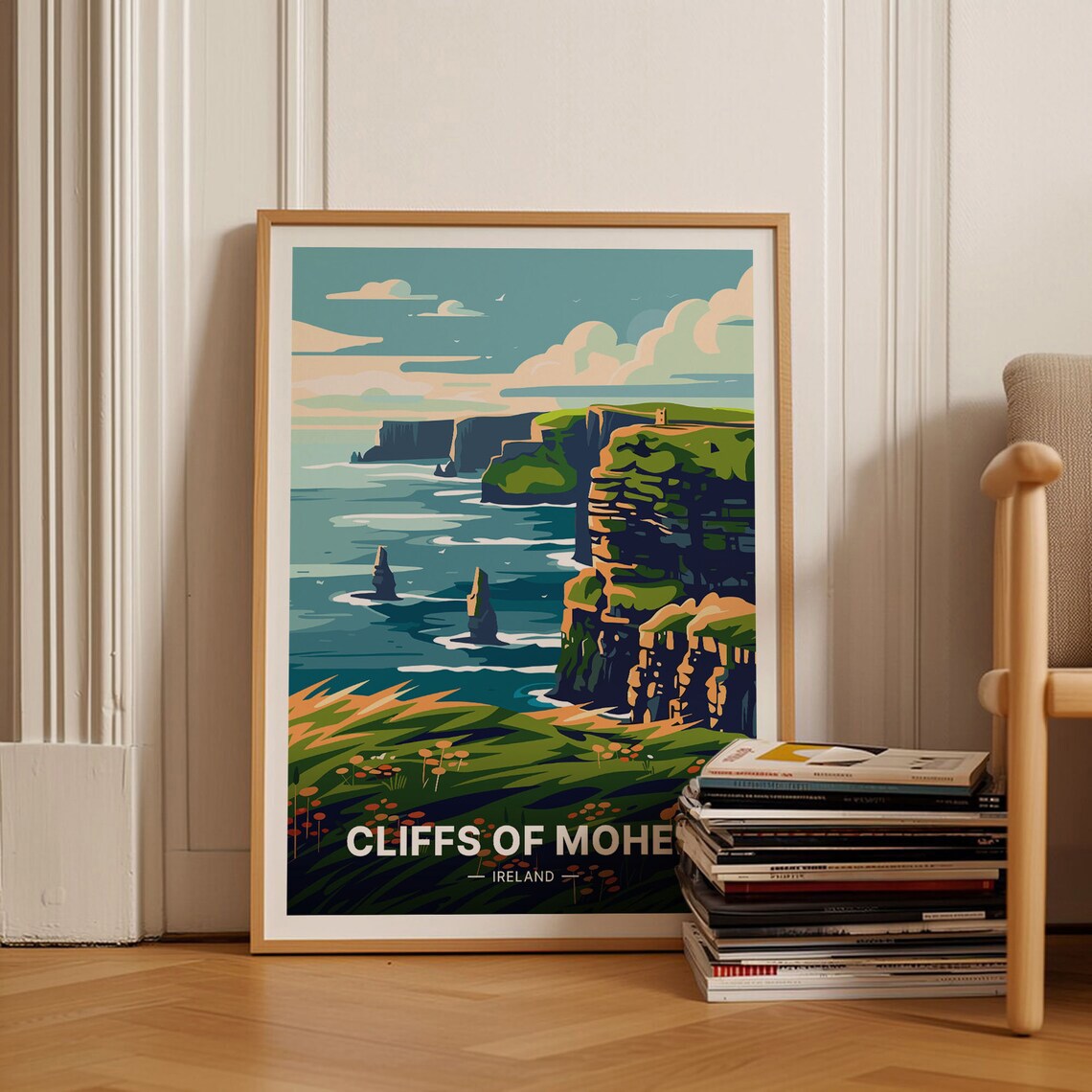Cliffs Of Moher Home Decor Travel Poster