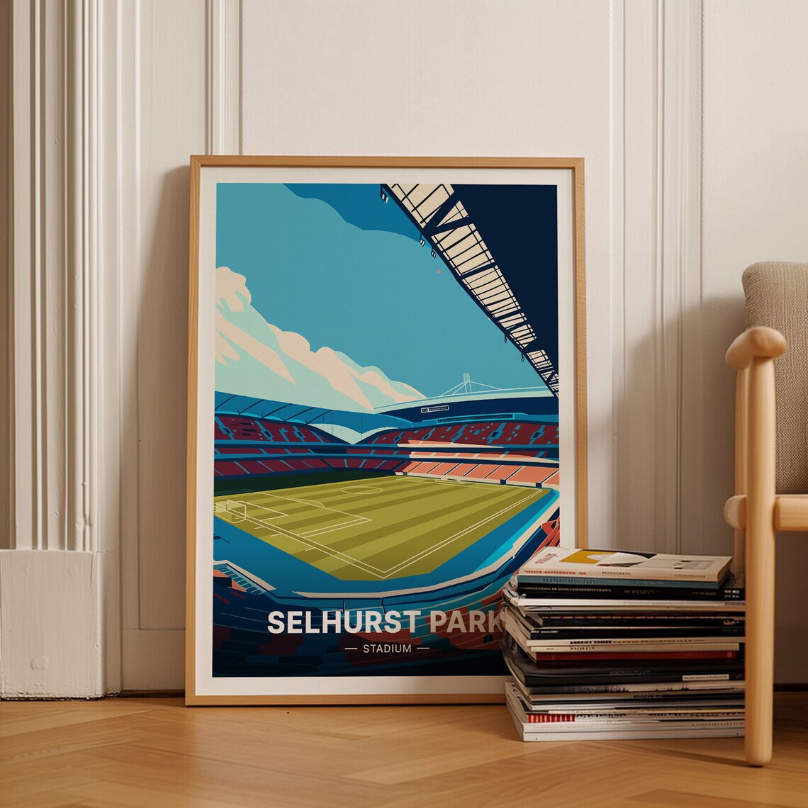 Selhurst Park Stadium Poster, Crystal Palace Football