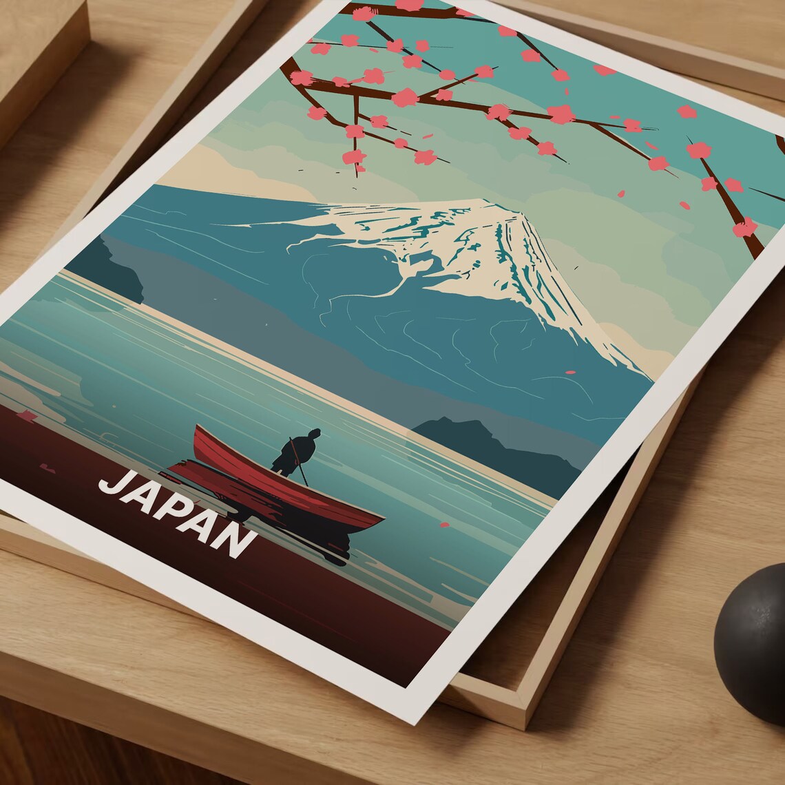 Mount Fuji Japan Travel Poster, Asia-Inspired Decor - Image 3