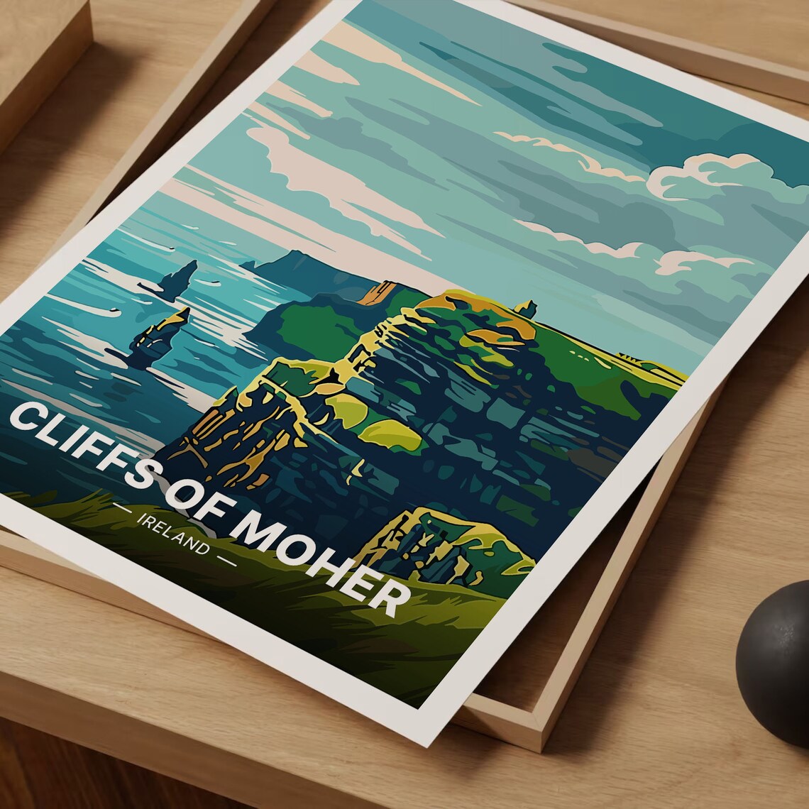 Cliffs Of Moher Birthday Gift Idea Poster - Image 3