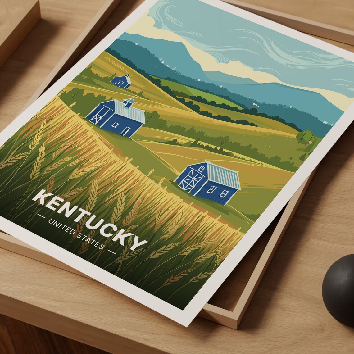 Kentucky Vintage Inspired Travel Poster, Wall Art Print - Image 3
