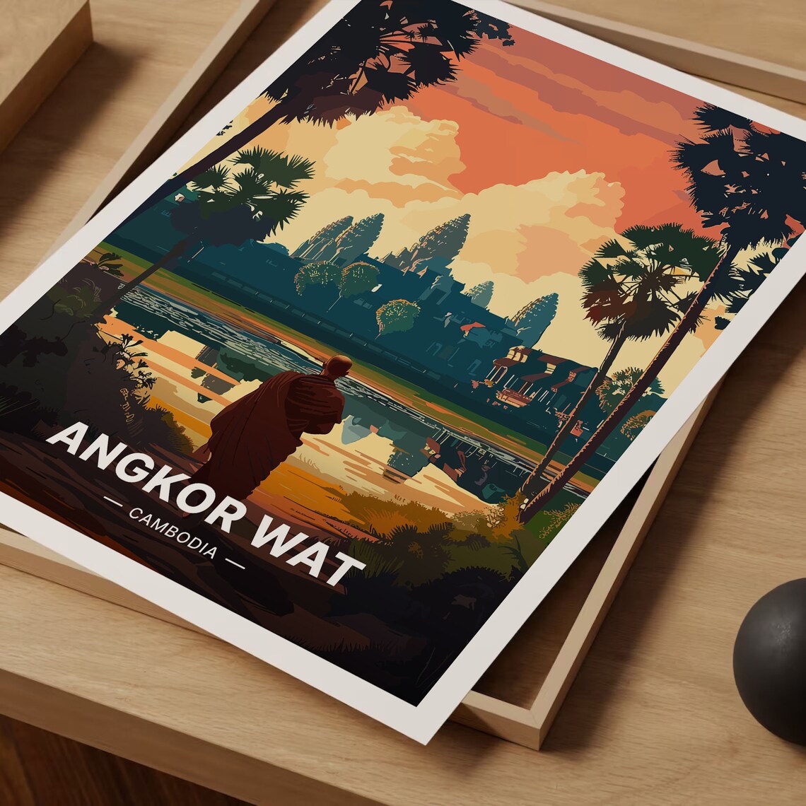 Angkor Wat Travel Poster, World Heritage Site - Image 3