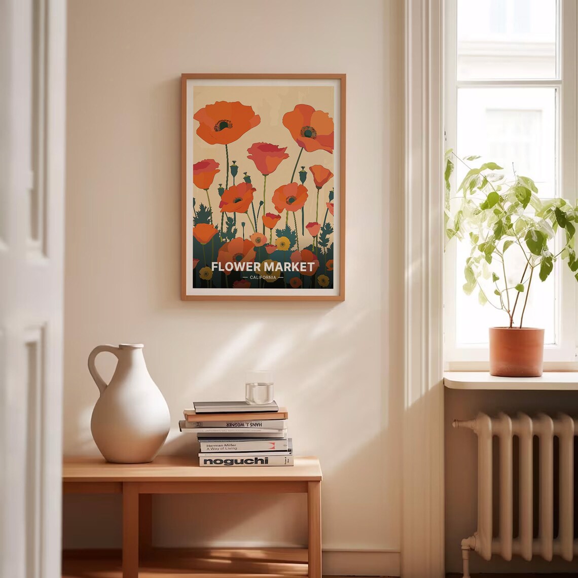 California Poppy Travel Poster, Floral Botanical Art Print - Image 4