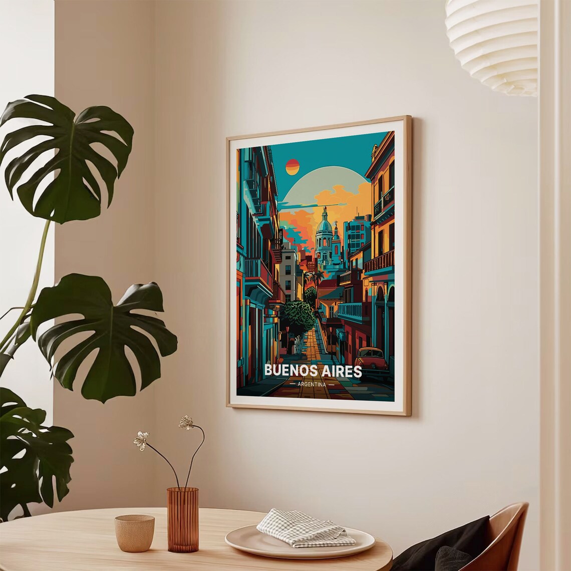Buenos Aires Travel Poster, Argentina Cityscape Art - Image 2
