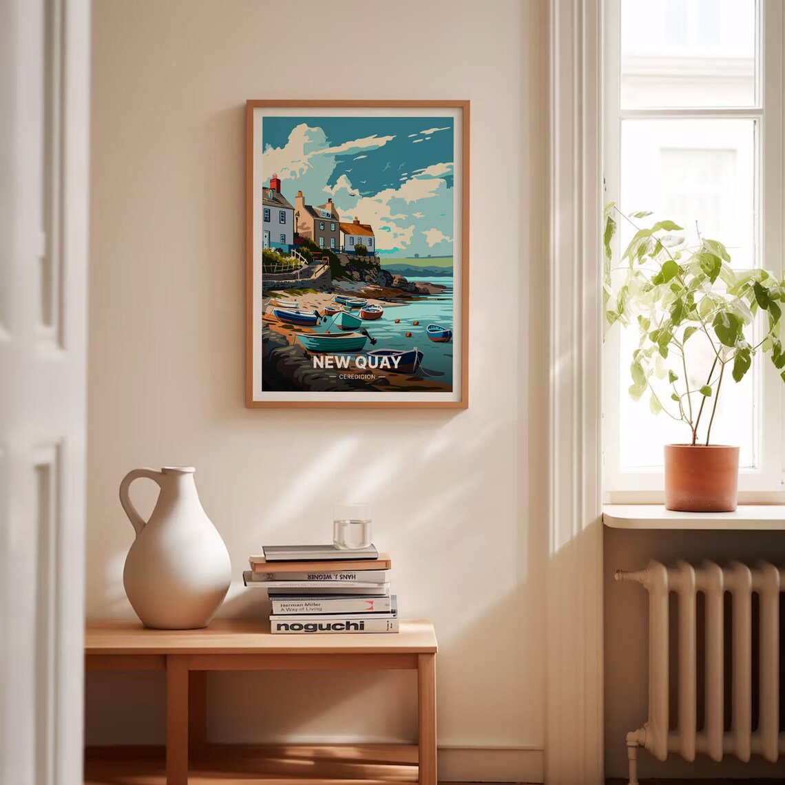 New Quay Wales Travel Poster, Coastal Town Art Print - Image 4