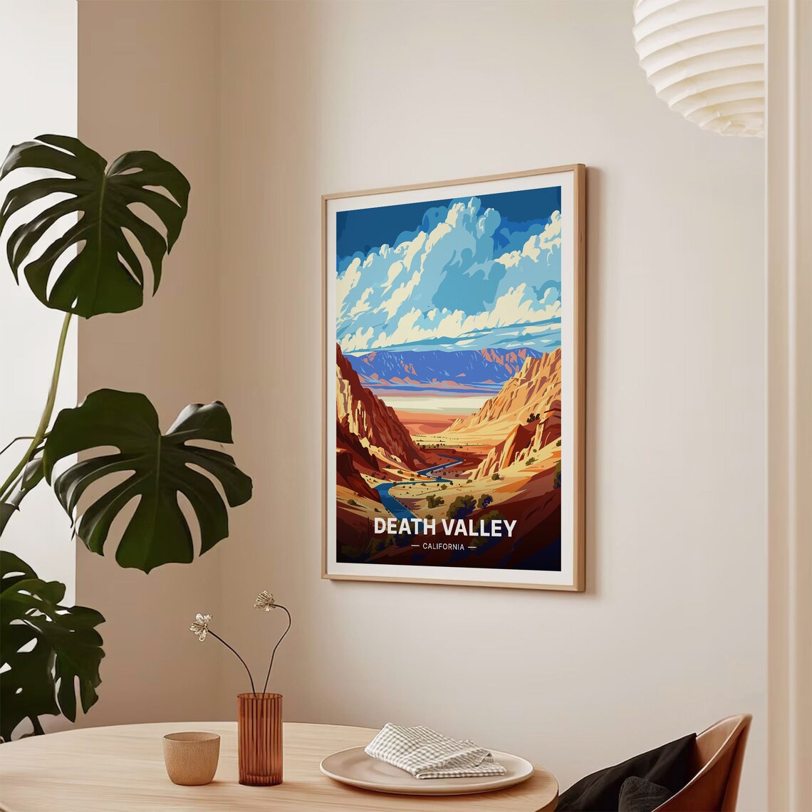 Death Valley California Desert Canyon National Park Travel Poster - Image 2