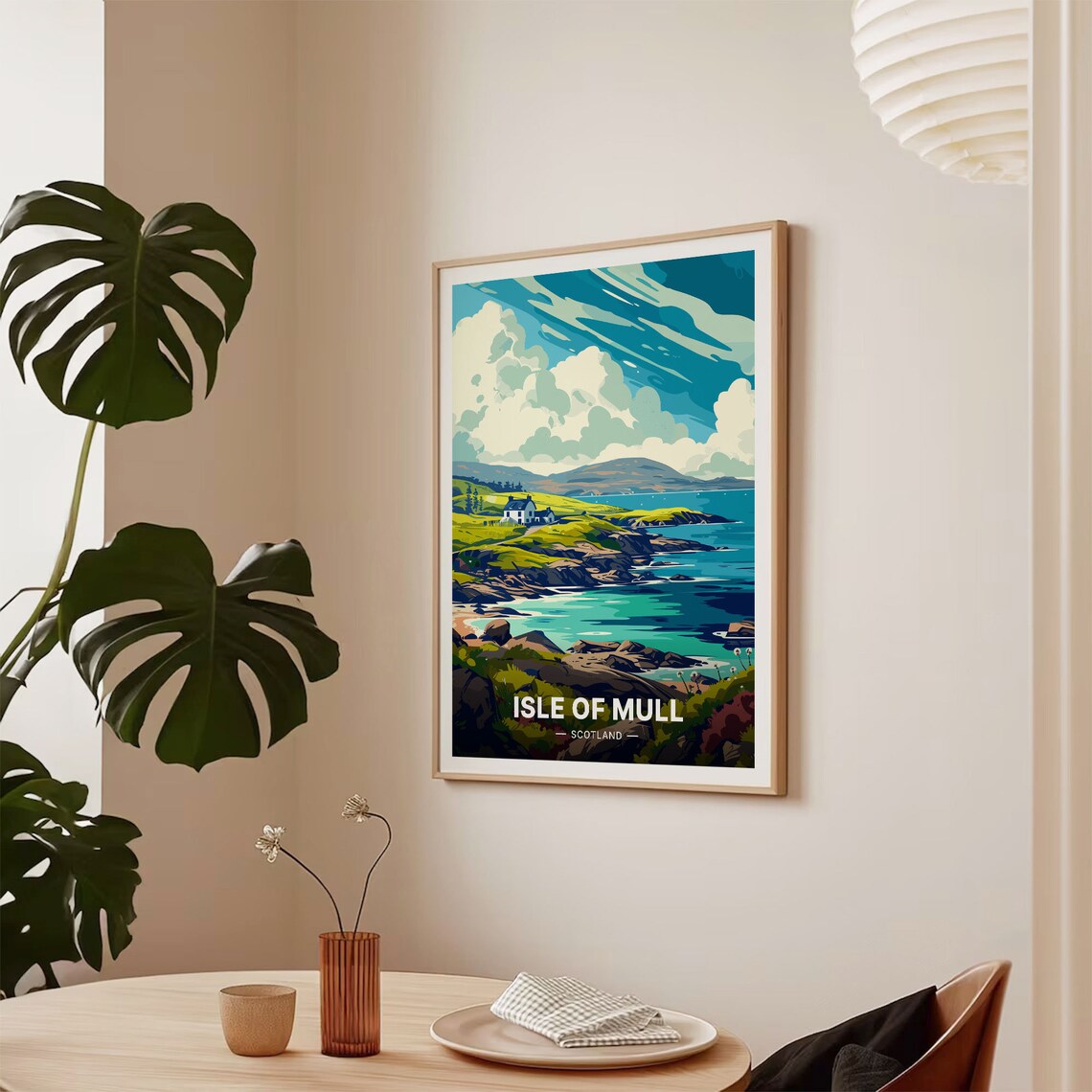 Isle Of Mull Travel Poster, Scotland Landscape Art - Image 2