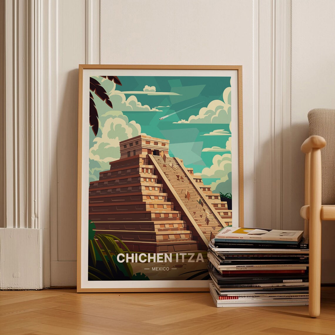 Chichen Itza Mexico El Castillo Pyramid Ancient Mayan Ruins Poster