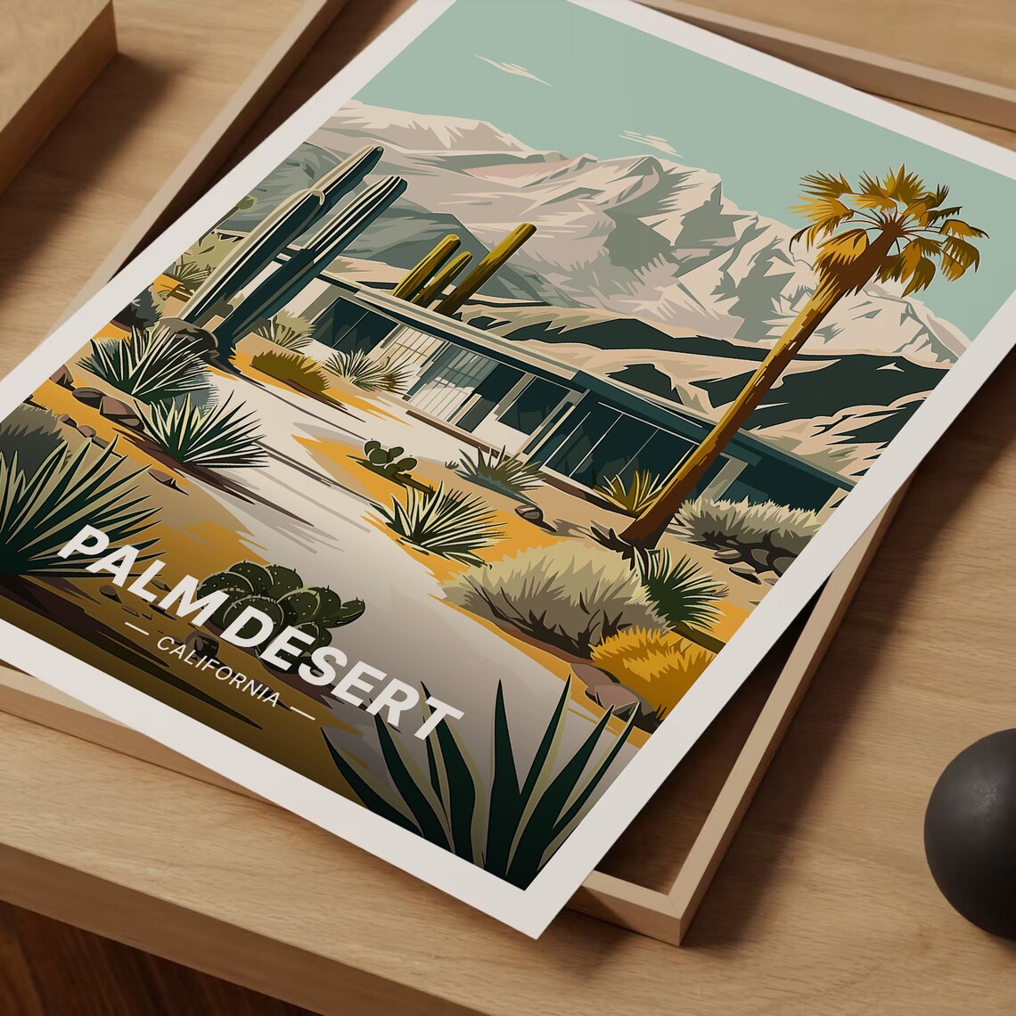 Palm Desert California Travel Poster, Adventure Decor - Image 3