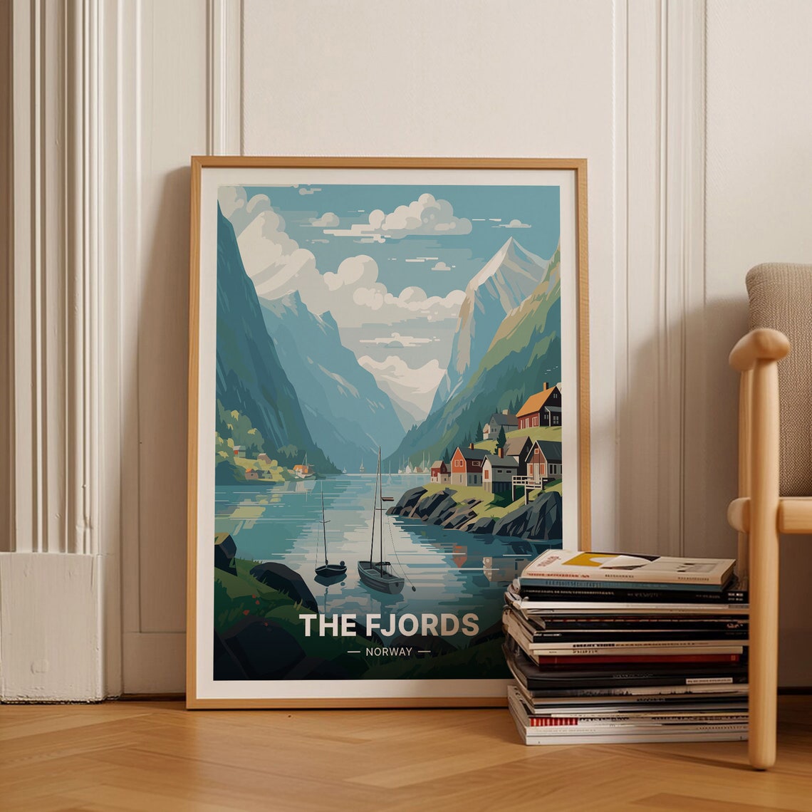 Norway Fjords Anniversary Gift Poster