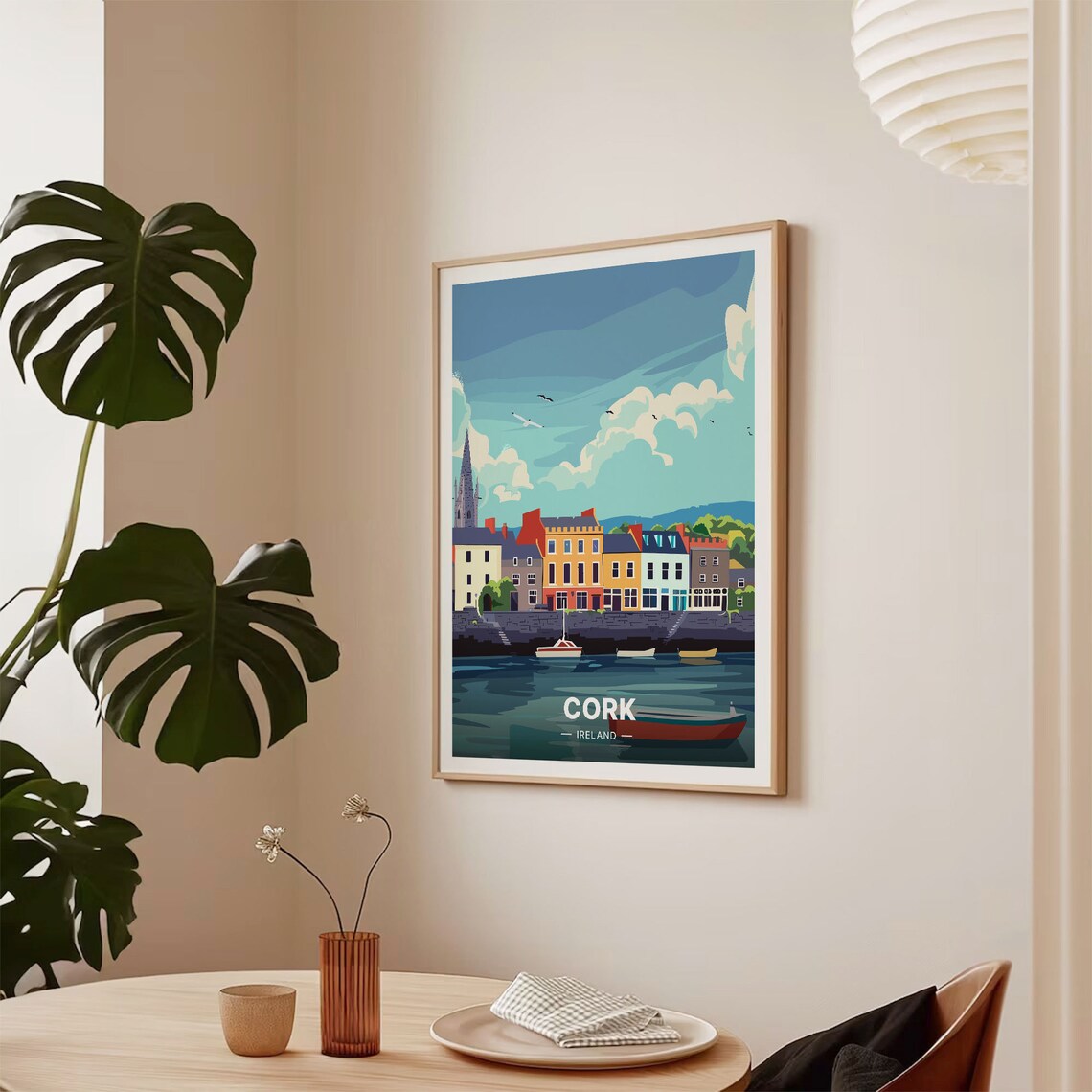 Cork Ireland Travel Poster, County Cork City Art Print - Image 2