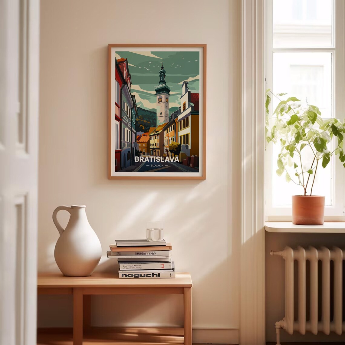 Bratislava Travel Poster, Slovakia Cityscape Art Print - Image 4