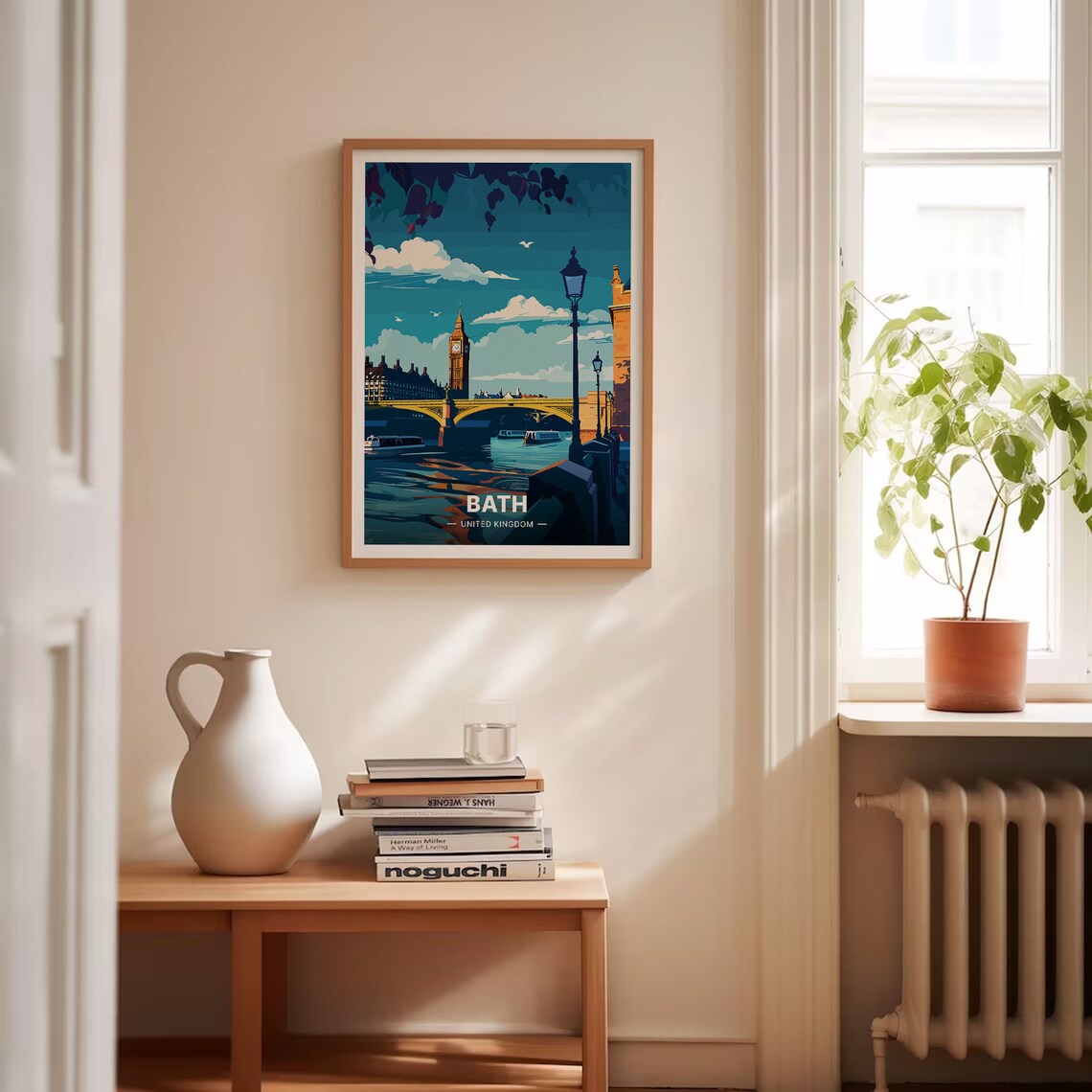 London Big Ben Westminster Bridge Travel Poster UK Landmark City Art - Image 4
