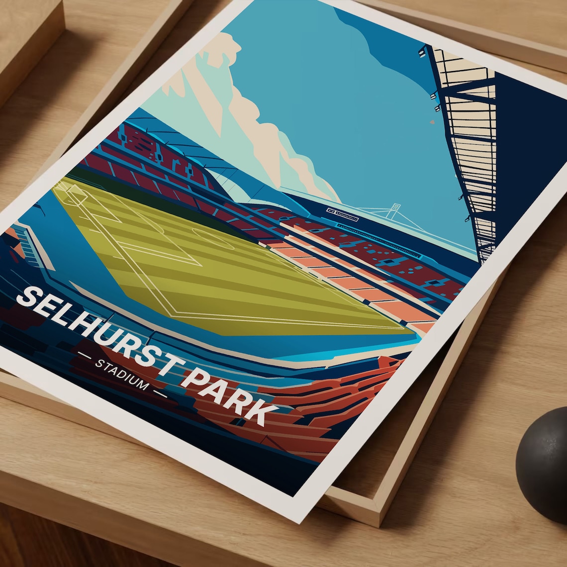 Selhurst Park Stadium Poster, Crystal Palace Football - Image 3