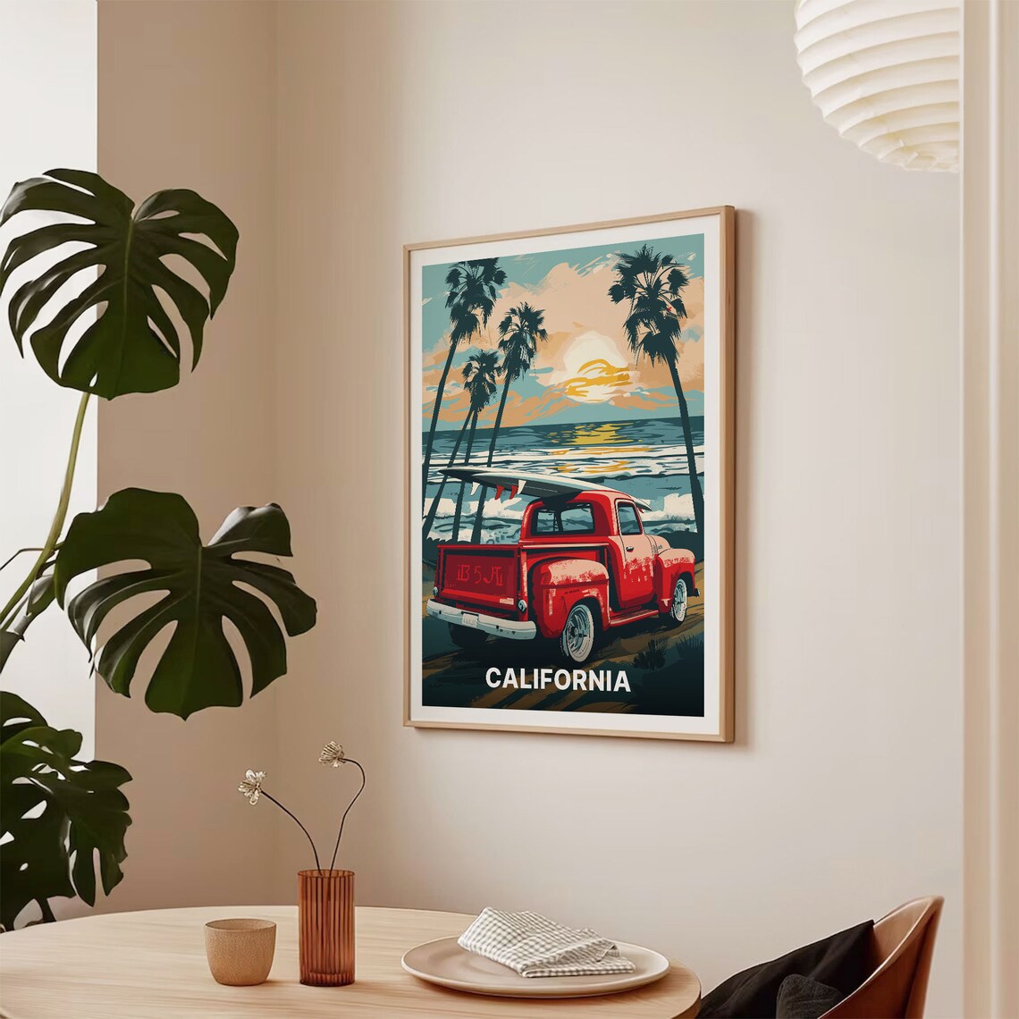 California Coastal Scenery Vintage Travel Poster - Image 2