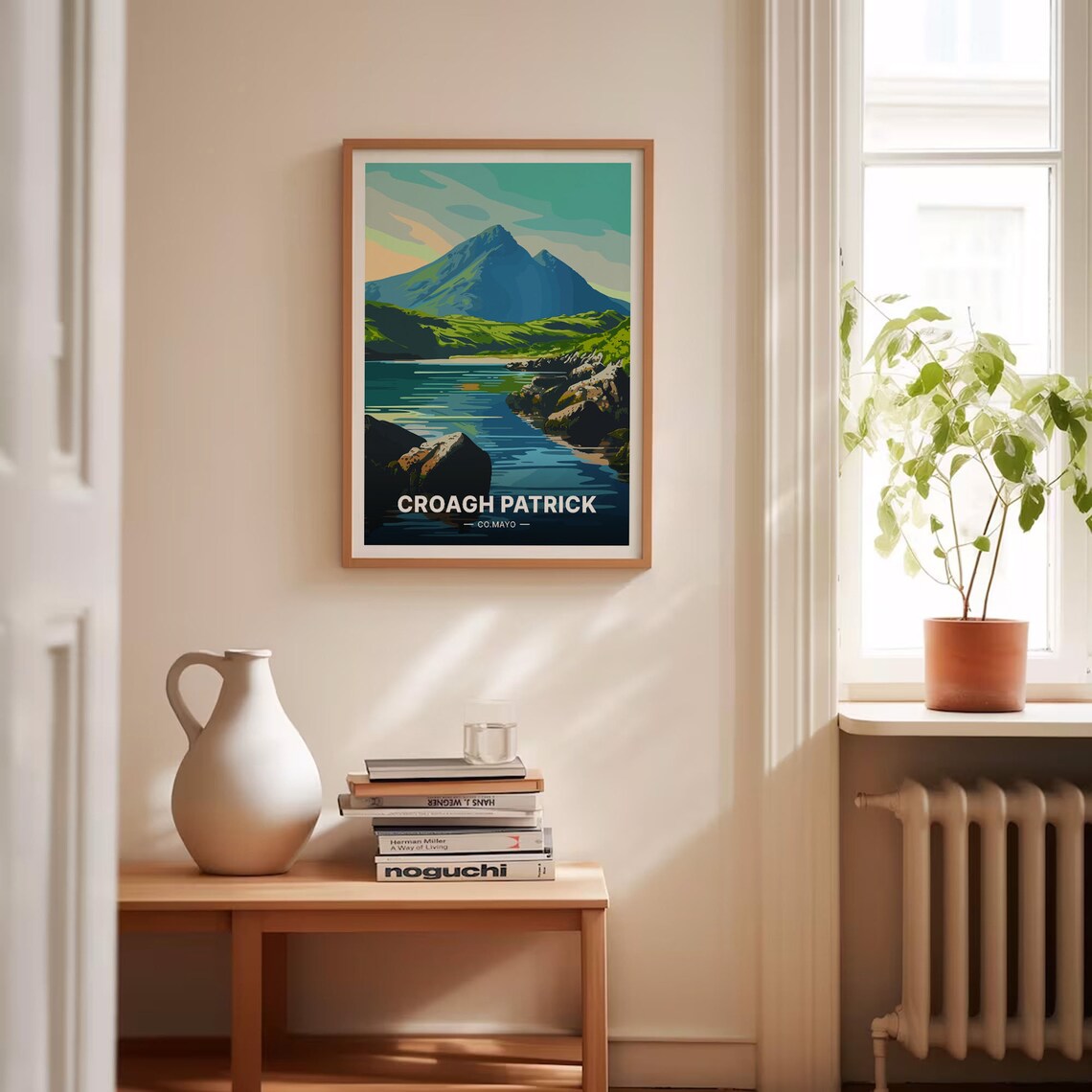 Ireland Travel Poster, Croagh Patrick County Mayo - Image 4