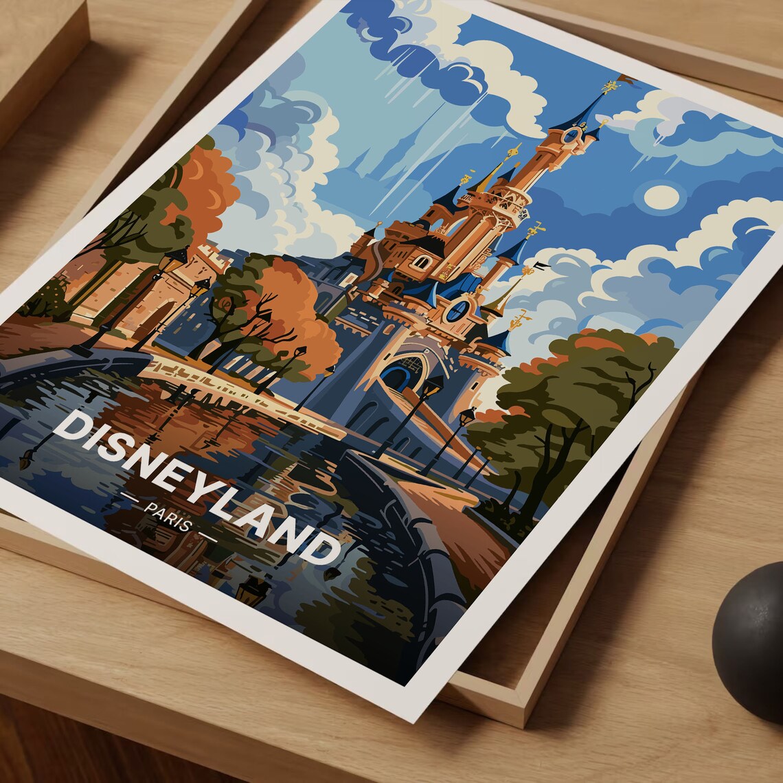 Disneyland Paris Travel Poster, Europe Wall Decor - Image 3