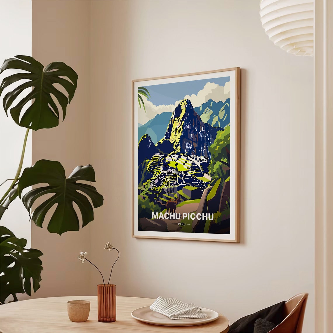 Machu Picchu Peru Inca Citadel Andes Mountains Ruins View Poster - Image 2
