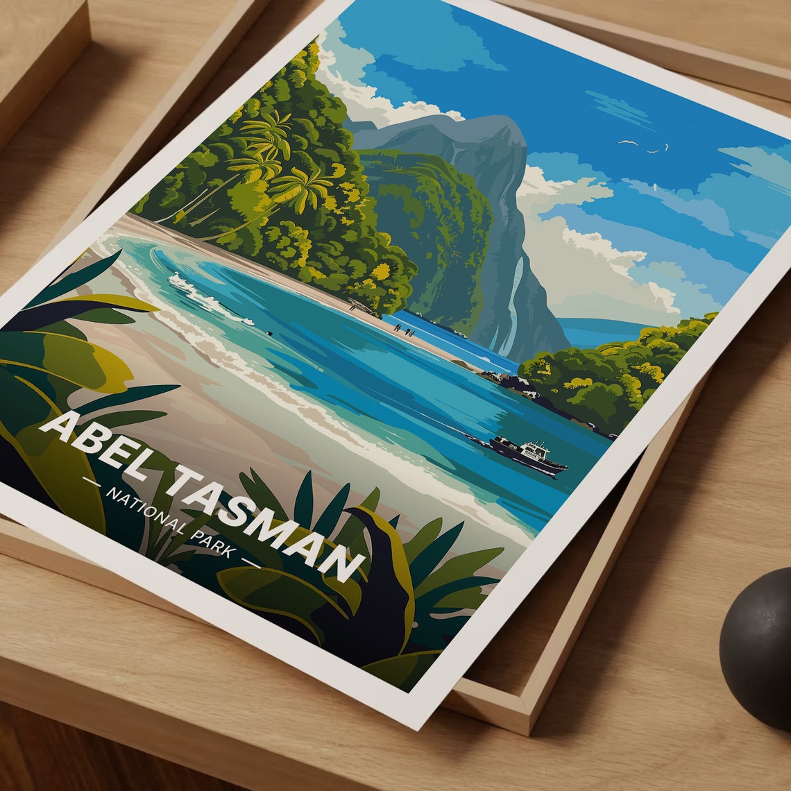 Abel Tasman National Park Travel Poster New Zealand South Island Coastal Track Scenic Wall Art Golden Bay Tongariro Decor C20 1729 - Image 3