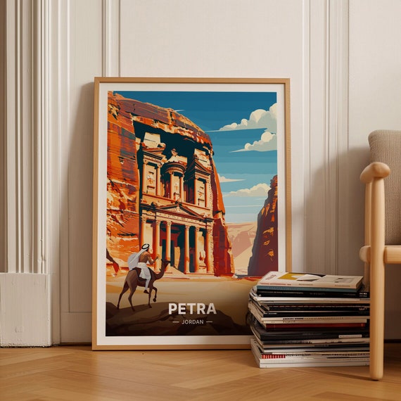 Petra Jordan Travel Poster Wall Art For Wanderlust Home Decor Unique Gift For Travelers Adventure Aesthetic C20 1751