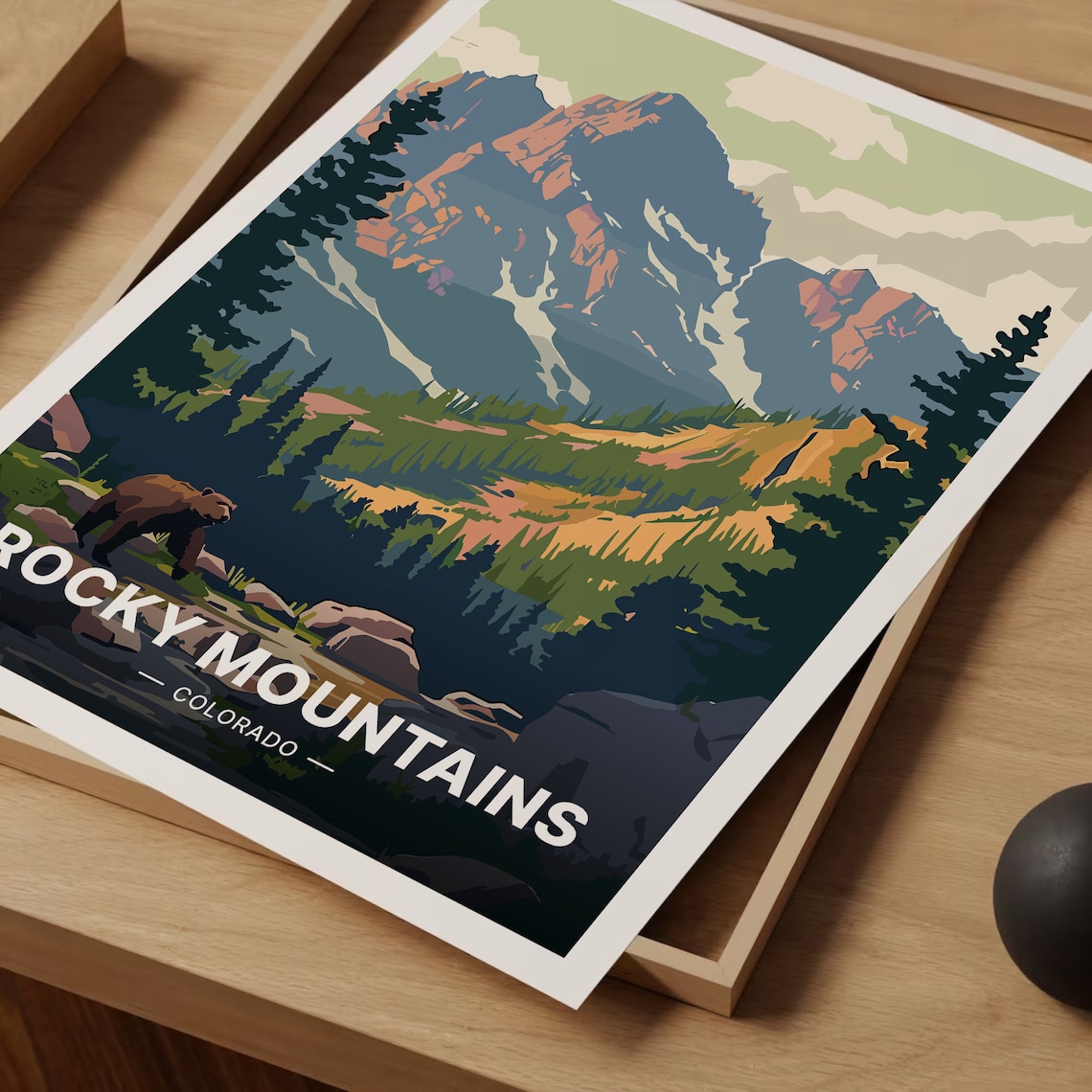 Rocky Mountains National Park Decor Travel Poster - Image 3