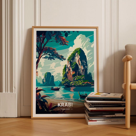 Krabi Thailand Poster Travel Inspired Wall Art Home Office Decor Ideal Gift For Wanderlust Enthusiasts C20 310