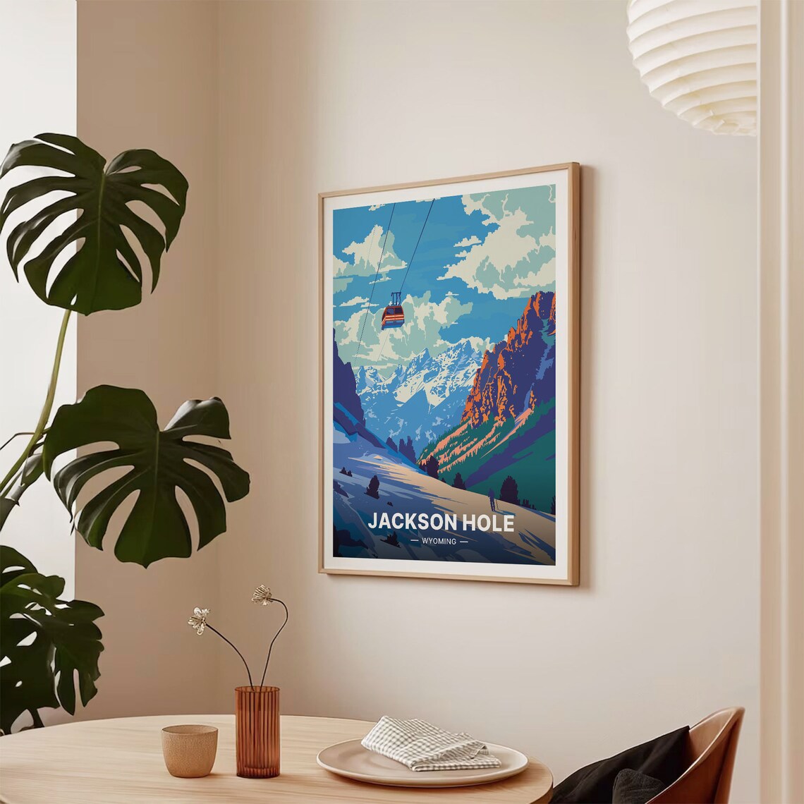 Jackson Hole Travel Poster, National Park Landscape - Image 2